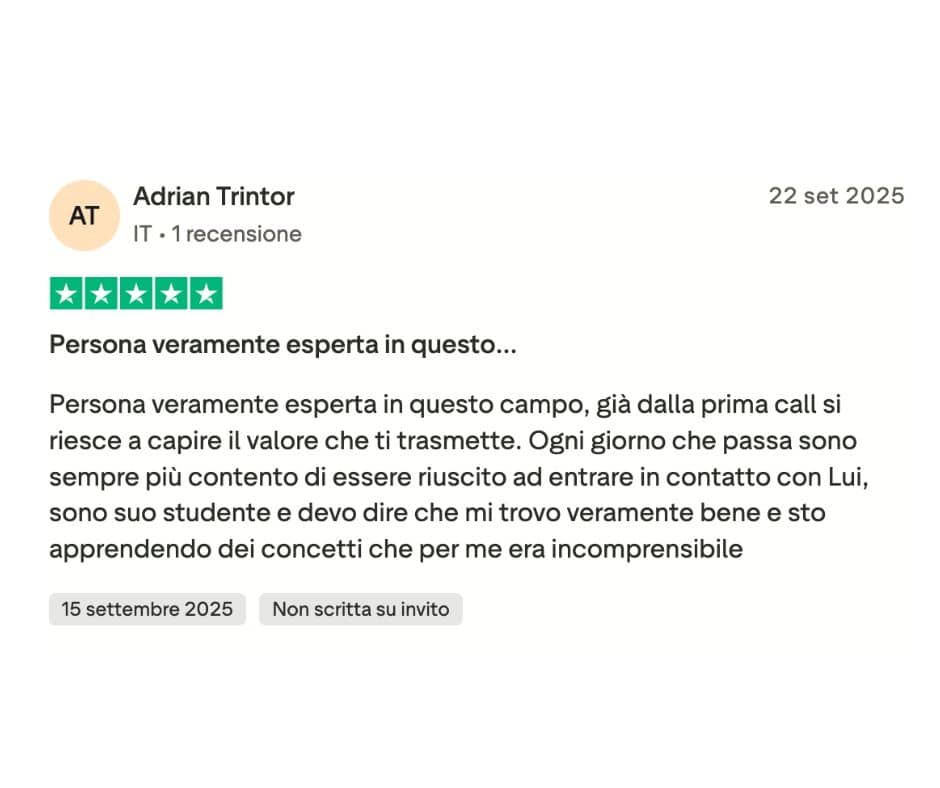 Esempio di risultati operativi condivisi a fini educativi